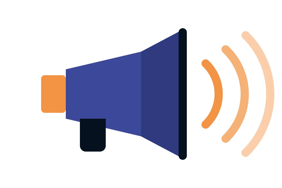 Megaphone illustration